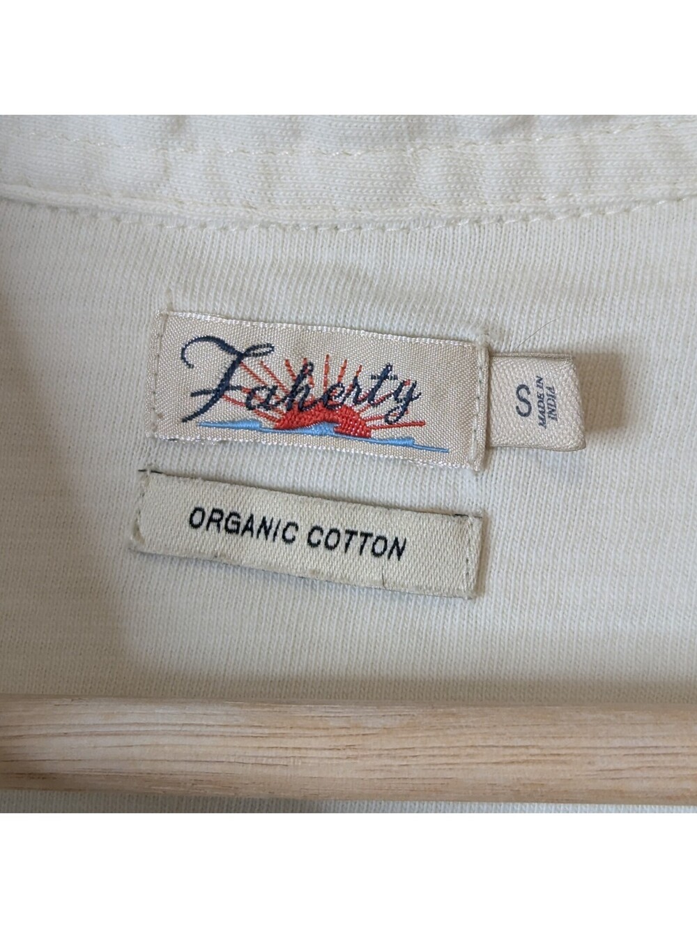 Faherty organic cotton knit button down shirt - Picture 5 of 6